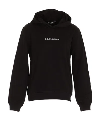 Dolce & Gabbana Logo Sweatshirt In Black