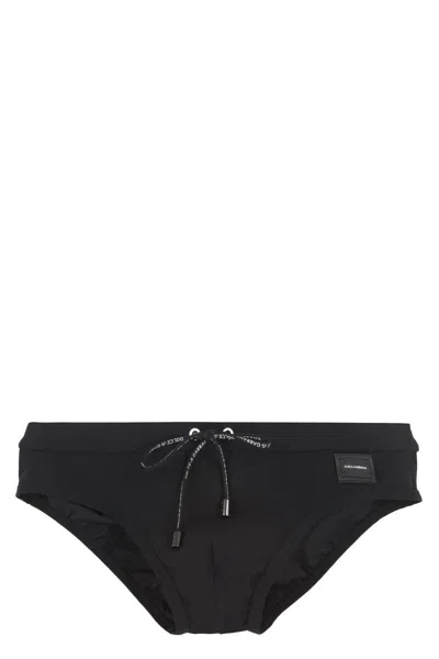 DOLCE & GABBANA DOLCE & GABBANA LOGO SWIM BRIEFS