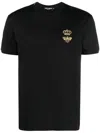 Dolce & Gabbana Crown And Bee Embroidered Crew Neck T-shirt
