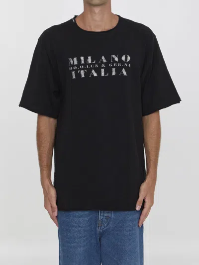 Dolce & Gabbana Logo T-shirt In Black