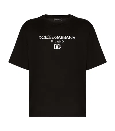 Dolce & Gabbana Black Cotton Clothing T-shirts And Polos