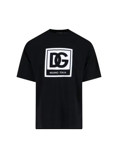 Dolce & Gabbana Logo T-shirt In Black  