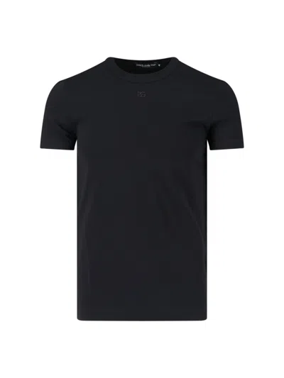 Dolce & Gabbana Logo T-shirt In Black
