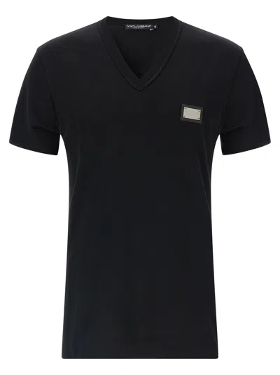 DOLCE & GABBANA LOGO T-SHIRT BLACK