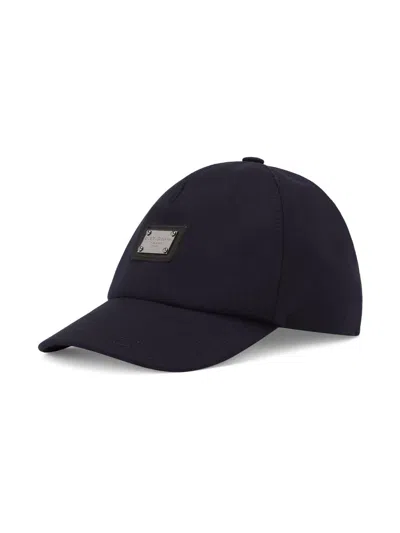 Dolce & Gabbana Kids' Logo-tag Baseball Cap In Blue