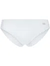 Dolce & Gabbana Branded Bikini Bottom In Weiss
