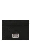 Dolce & Gabbana Black Textured Calf Leather Bi-fold Wallet