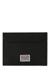 Dolce & Gabbana Black Textured Calf Leather Bi-fold Wallet In Black