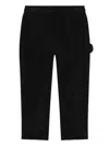 Dolce & Gabbana Logo-tag Corduroy Trousers In Black
