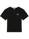 Dolce & Gabbana Logo-plaque Short-sleeved T-shirt In Black