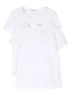 Dolce & Gabbana Logo Tag Cotton T-shirt (pack Of Two) In White