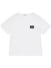 Dolce & Gabbana Logo-plaque Short-sleeved T-shirt In White