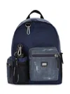 Dolce & Gabbana Water-bottle Compartment Logo Backpack In Blue