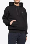 Dolce & Gabbana Logo Tag Embellished Hooded Sweatshirt In Black