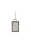 Dolce & Gabbana Logo-tag Hoop Earring In Silver