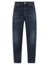Dolce & Gabbana High-waisted 5-pocket Jeans Faded Effect In Blue