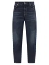 Dolce & Gabbana High-waisted 5-pocket Jeans Faded Effect In Blue