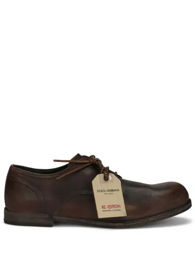 Dolce & Gabbana Re-edition Derby-schuhe In Brown