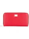 Dolce & Gabbana Continental Wallet In Red