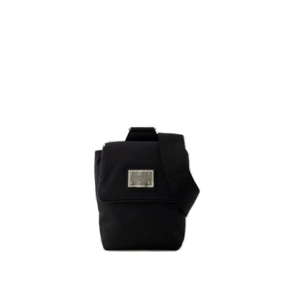 Dolce & Gabbana Logo Tag Mini Backpack In Black