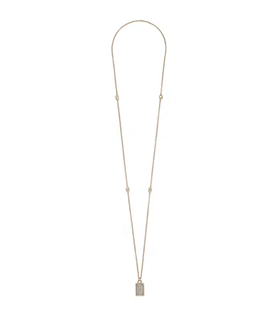 Dolce & Gabbana Logo Tag Necklace In Gold