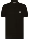 Dolce & Gabbana Elegant Black Cotton Polo Shirt In Black