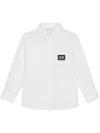 Dolce & Gabbana Hemd Mit Logo-schild In White