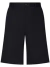Dolce & Gabbana Logo-tag Stretch-cotton Shorts In Black