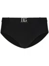 Dolce & Gabbana Dg-logo Swim Briefs In Black