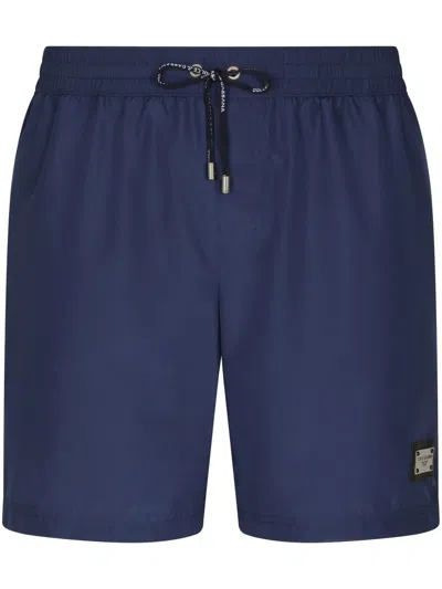 DOLCE & GABBANA LOGO-TAG SWIM SHORTS