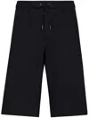 Dolce & Gabbana Logo-patch Drawstring Track Shorts In Blue