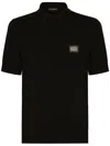 Dolce & Gabbana Elegant Black Cotton Polo Shirt In Black