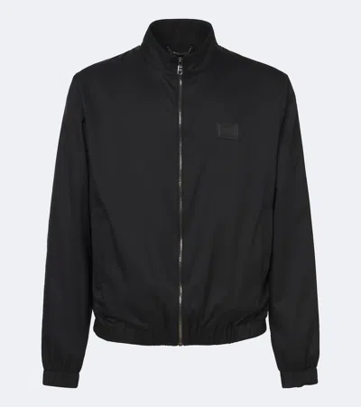 Dolce & Gabbana Logo Technical Jacket In Black