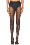 Dolce & Gabbana Logo Tights In Black