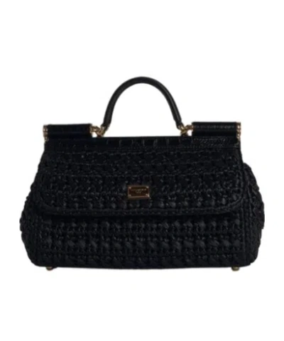 Dolce & Gabbana Logo Tote Bag In Black