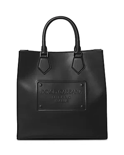 Dolce & Gabbana Logo Tote Bag In Nero