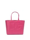 Dolce & Gabbana Logo Tote In Pink