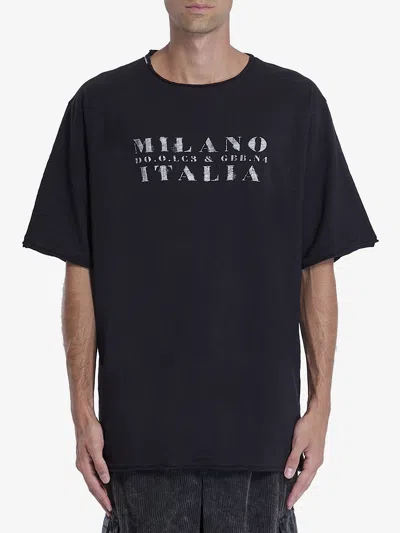 Dolce & Gabbana Logo Tshirt In Black