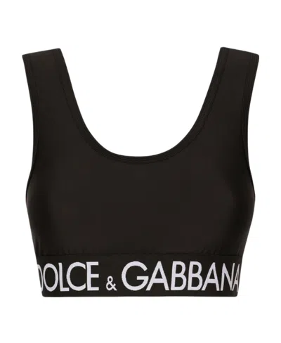 DOLCE & GABBANA DOLCE  GABBANA BRANDED STRETCH WAIST JERSEY TOP