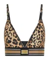 Dolce & Gabbana Leopard-print Cropped Tank Top In Black