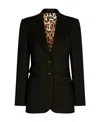 Dolce & Gabbana Turlington Gabardine Single-breasted Blazer In Black