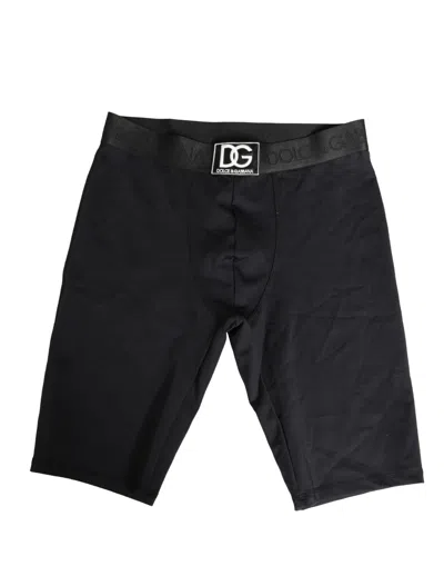 Dolce & Gabbana Black Logo Waistband Men Boxershorts Underwear