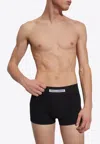 Dolce & Gabbana Logo-waistband Cotton Briefs In Black
