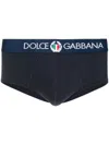 Dolce & Gabbana Logo Waistband Boxers In Blue