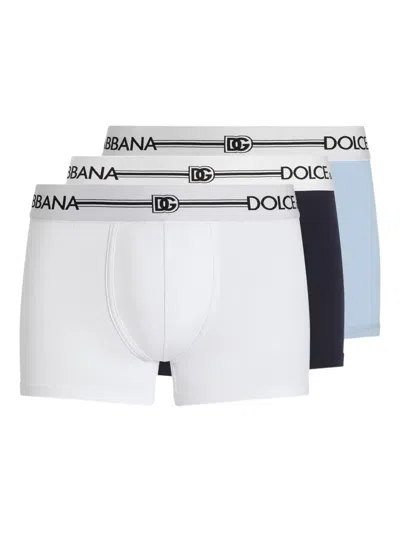 DOLCE & GABBANA LOGO-WAISTBAND BOXERS (PACK OF THREE)