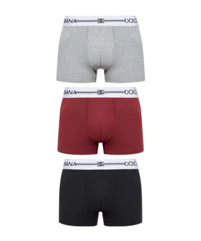 Dolce & Gabbana Logo-waistband Boxers (pack Of Three) In Multi