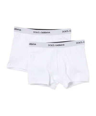 DOLCE & GABBANA DOLCE  GABBANA KIDS LOGO WAISTBAND PACK OF TWO BOXERS