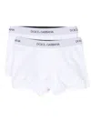 Dolce & Gabbana Set Of 2 Boxer Shorts With Logo In White