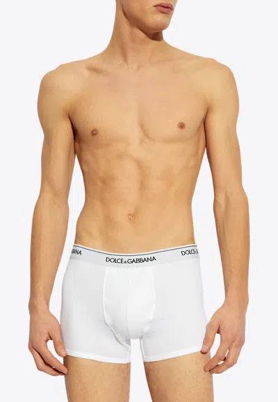 Dolce & Gabbana Logo Waistband Boxers - Set Of 3 In Multi