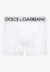 Dolce & Gabbana Two-way-stretch Cotton Jersey Regular-fit Boxers In White